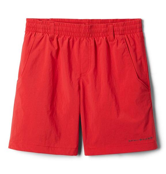 Columbia PFG Backcast Shorts Red For Boys NZ82461 New Zealand